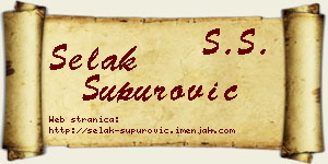 Selak Supurović vizit kartica